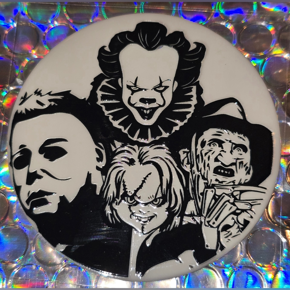 Classic Horror  Gang Friends Custom Christmas Ornament with Real Pearl #1041